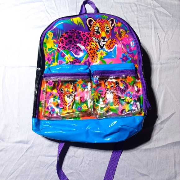Lisa Frank Purple and Blue Leopard Backpack